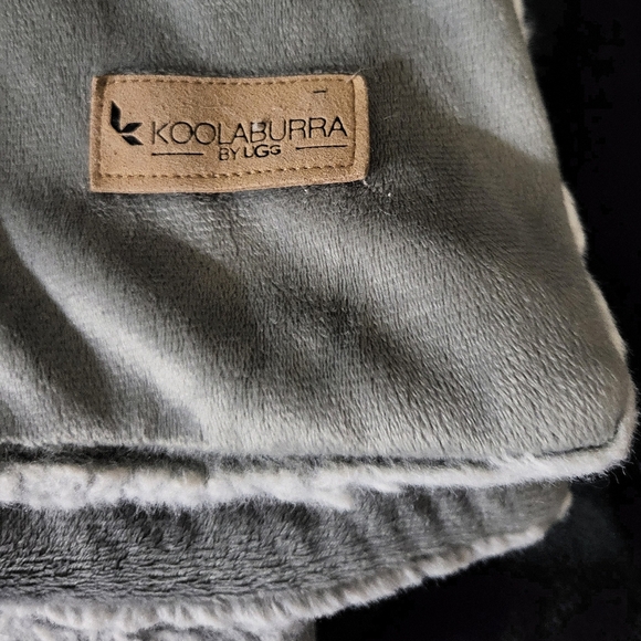 🍀Koolaburra By Ugg - Soft, Beautiful, Sherpa, Throw - Gray-sage color - Picture 4 of 4